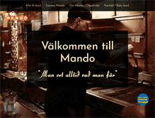 Tablet Screenshot of mandosteakhouse.com